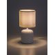 Veioze - Lampa de masa ceramica si abajur alba Daphni