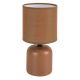 Veioze - Lampa de masa ceramica si abajur maro Daphni