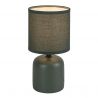 Lampa de masa ceramica si abajur verde Daphni