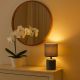 Veioze - Lampa de masa ceramica si abajur albastru Daphni