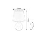 Veioze - Lampa de masa ceramica si abajur roz Ingrid