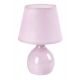 Veioze - Lampa de masa ceramica si abajur roz Ingrid