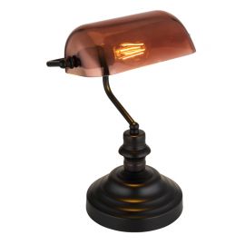 Veioza, lampa de masa Antique negru, cupru