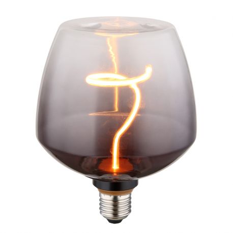 Becuri E27 - Bec decorativ fumuriu LED E27 4W 140lm 1800K