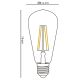 Becuri E27 - Bec LED E27 7W 720lm 2700K