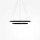Pendule, Lustre suspendate - Lustra suspendata LED 2 inele negre Rim