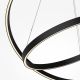 Pendule, Lustre suspendate - Lustra suspendata LED 2 inele negre Rim