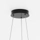 Pendule, Lustre suspendate - Lustra inelara suspendata LED Rim 60cm negru