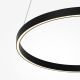 Pendule, Lustre suspendate - Lustra inelara suspendata LED Rim 60cm negru