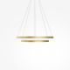 Pendule, Lustre suspendate - Lustra suspendata LED 2 inele alama Rim