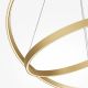 Pendule, Lustre suspendate - Lustra suspendata LED 2 inele alama Rim