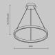 Pendule, Lustre suspendate - Lustra inelara suspendata LED Rim 60cm alama