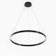 Pendule, Lustre suspendate - Lustra inelara suspendata LED Rim 80cm negru