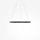 Pendule, Lustre suspendate - Lustra inelara suspendata LED Rim 80cm negru