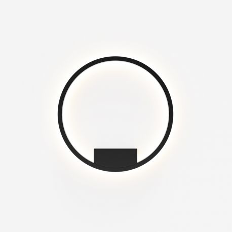 Aplice, corpuri de iluminat pentru pereti - Aplica design modern LED Rim 40cm negru