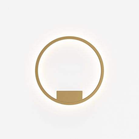 Aplice, corpuri de iluminat pentru pereti - Aplica design modern LED Rim 40cm alama