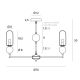 Candelabre, Lustre - Candelabru modern cu 7 brate Nova Gold