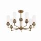 Candelabru modern cu 7 brate Nova Gold