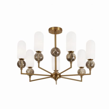 Candelabre, Lustre - Candelabru modern cu 7 brate Nova Gold