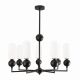 Candelabre, Lustre - Candelabru modern cu 7 brate Nova Black
