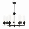 Candelabru modern cu 7 brate Nova Black