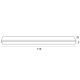 Plafoniere - Plafoniera liniara LED Flex negru 115cm