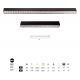 Plafoniere - Plafoniera liniara LED Flex negru 115cm