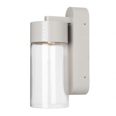 Aplice, corpuri de iluminat pentru pereti - Aplica de perete LED metal gri si sticla Fusion