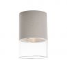 Plafoniera, Spot LED metal gri si sticla Fusion
