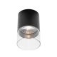 Plafoniere cu spoturi, Spoturi aplicate - Plafoniera, Spot LED metal negru si sticla Fusion
