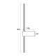 Aplice, corpuri de iluminat pentru pereti - Aplica LED design liniar 60cm Spirit 9w auriu
