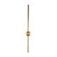 Aplica LED design liniar 60cm Spirit 9w auriu