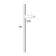 Aplice, corpuri de iluminat pentru pereti - Aplica LED design liniar 90cm Spirit 12w auriu