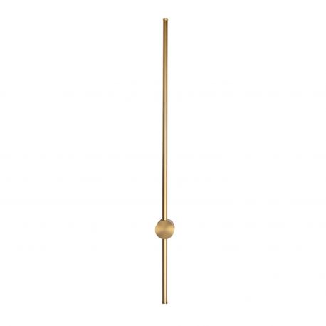 Aplice, corpuri de iluminat pentru pereti - Aplica LED design liniar 90cm Spirit 12w auriu