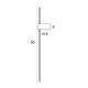 Aplice, corpuri de iluminat pentru pereti - Aplica LED design liniar 90cm Spirit 12W negru