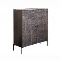 Comoda lemn de mango relief 3D TRIBAL 120cm 