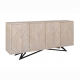 Comode - Comoda lemn de mango relief 3D METROPOLITAN 170cm