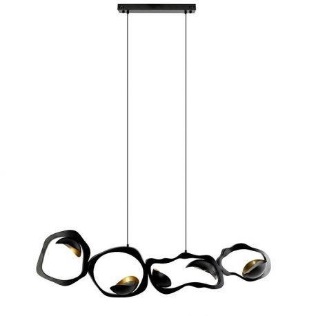 Pendule, Lustre suspendate - Lustra suspendata neagra Organic 5L