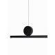 Pendule, Lustre suspendate - Lustra neagra inelara LED Range 120cm