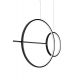 Pendule, Lustre suspendate - Lustra neagra inelara LED Range 120cm