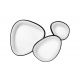 Plafoniere - Plafoniera LED CCT cu telecomanda AREA 3 negru