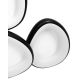 Plafoniere - Plafoniera LED CCT cu telecomanda AREA 3 negru