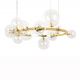 Lustra moderna cu 15 de surse de lumina LINEA R85 auriu
