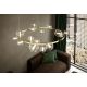 Pendule, Lustre suspendate - Lustra moderna cu 15 de surse de lumina LINEA R85 auriu