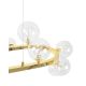 Candelabre, Lustre - Lustra moderna cu 20 de surse de lumina LINEA Oval 120 auriu