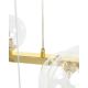 Candelabre, Lustre - Lustra moderna cu 20 de surse de lumina LINEA Oval 120 auriu