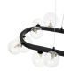 Candelabre, Lustre - Lustra moderna cu 20 de surse de lumina LINEA Oval 120 negru