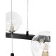 Candelabre, Lustre - Lustra moderna cu 20 de surse de lumina LINEA Oval 120 negru