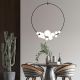 Pendule, Lustre suspendate - Lustra circulara cu 14 de surse de lumina ROCIO negru