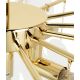 Candelabre, Lustre - Lustra suspendata metal auriu si sticla SUONO 80
